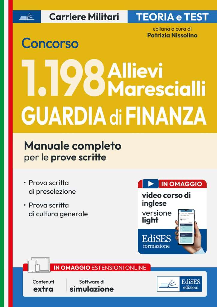 Edises 1198 Allievi Marescialli GDF Concorso 2025 Manuale